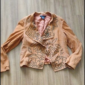 Suede Studded Jacket